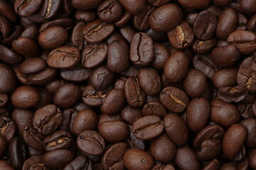 Naklejka premium coffee beans background
