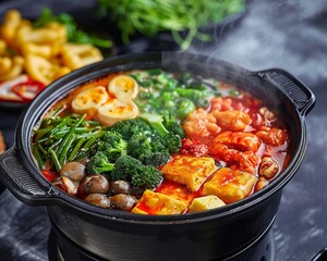 Flavorful meatless hotpot