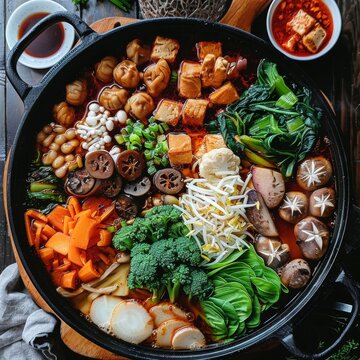 Fitness gourmet vegetarian hotpot