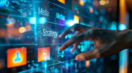 Fototapeta premium Enhance Your Strategic Planning with Comprehensive Online Marketing and Advertising Strategies Using Advanced Attribution Modeling and Technology Applications