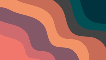 Pinkish green waves 4K