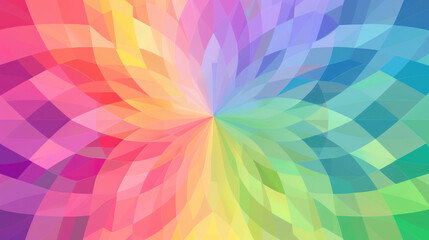 Abstract geometric multicolored background with a central burst, perfect for a futuristic banner...