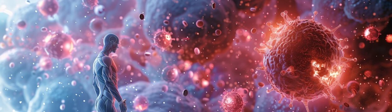 The bodys immune system attacking itself in autoimmunity