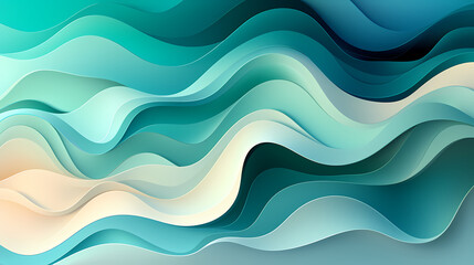 3D abstract wavy background