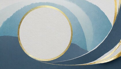 A beautiful and mysterious illustration card based on light blue.