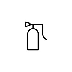 fire extinguisher line icon