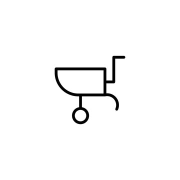recommend clip art: wheelbarrow line icon