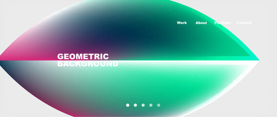 Fototapeta premium Minimal geometric web site page template design. Vector Illustration For Wallpaper, Banner, Background, Card, Book Illustration, landing page