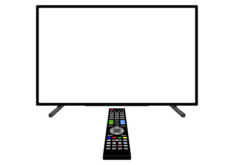 リモコンとテレビのフレーム