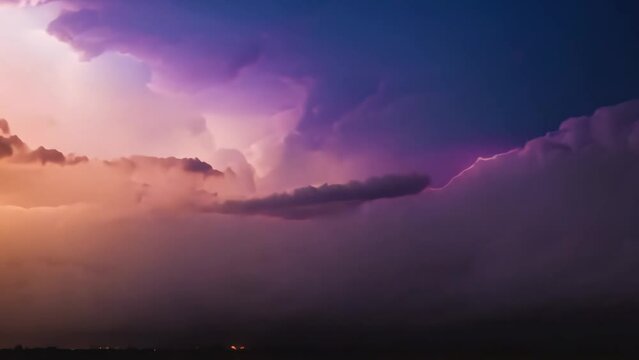 dark clouds with lightning strikes, footage, 4k footage, videos, video clip, short video
