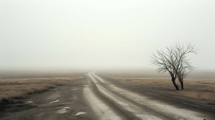 Fototapeta premium Barren Path of Isolation./n