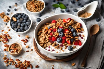 oatmeal with berries