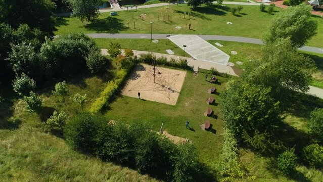 Playground Central Park Olsztyn Plac Zabaw Aerial View Poland