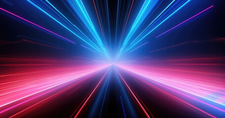 Fototapeta na wymiar futuristic neon speed abstract
