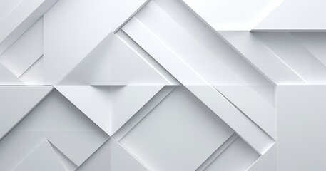 contemporary white faceted wallpaper - obrazy, fototapety, plakaty
