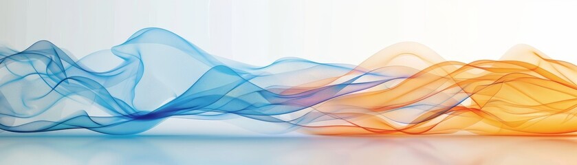 A graph with red and blue lines showing a downward trend