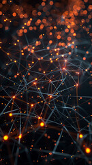 Dynamic Neon Light Network Visualization