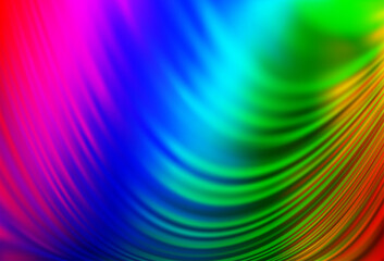 Obraz premium Light Multicolor, Rainbow vector template with bubble shapes.