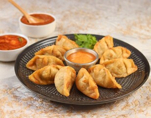 traditional food dumpling momos