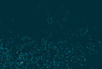 Light Blue, Green vector template with circles.