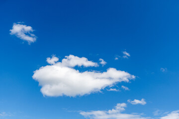 Blue sky with white clouds