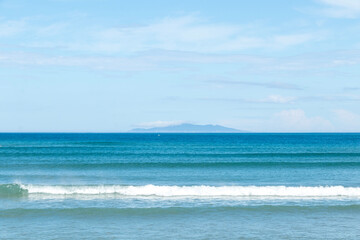Whangamata Beach Landscape: A Stunning Tourist Destination on the Spectacular Coromandel Peninsula, North Island, New Zealand