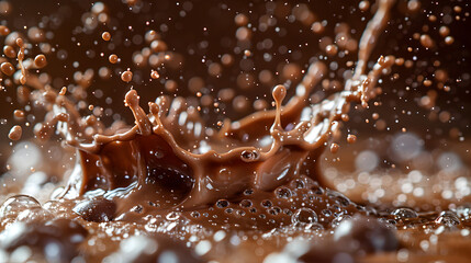 Splash of soft chocolate
