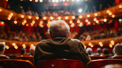 Senior males and females enjoy attending cultural events such as concerts and theater performances.
