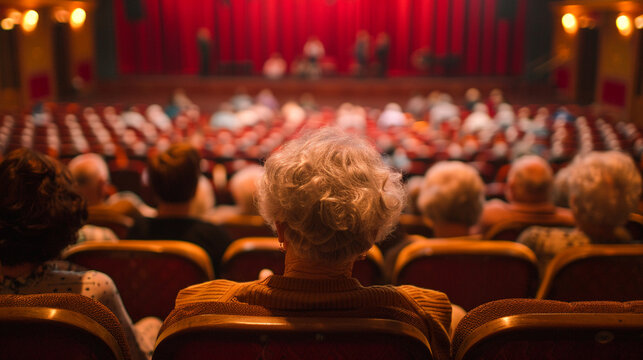 Senior males and females enjoy attending cultural events such as concerts and theater performances.
