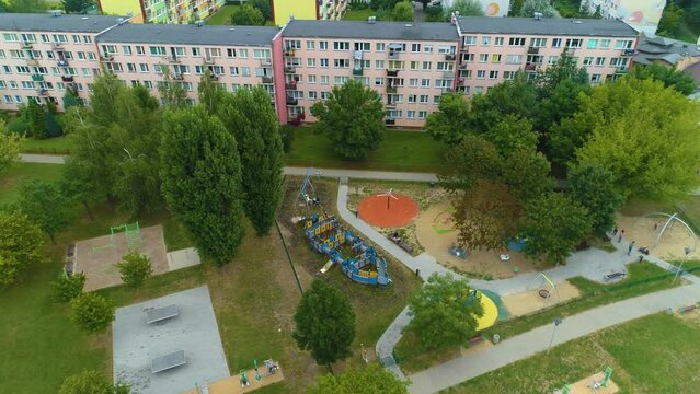 Playground Skierniewice Plac Zabaw Aerial View Poland