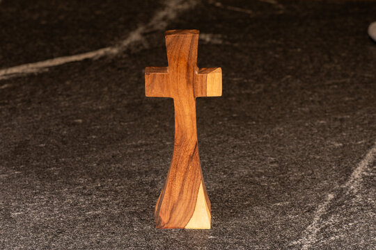 Granadillo wooden cross and shadow