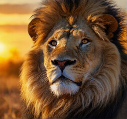 Fototapeta premium portrait of a lion