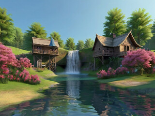 bridge over the river