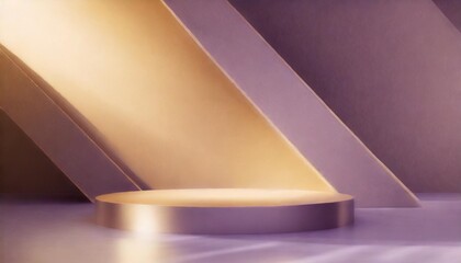 abstract luxury background minimalistic purple architectural background with podium modern design...