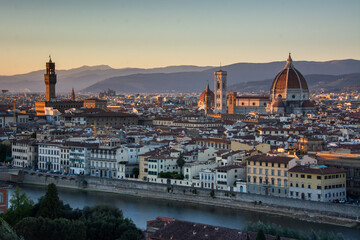 Florence, Italy view at sunset