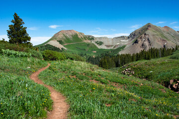 Colorado Trail near Kennebec Pass, Durango, CO, USA