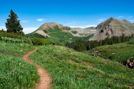 Colorado Trail near Kennebec Pass, Durango, CO, USA