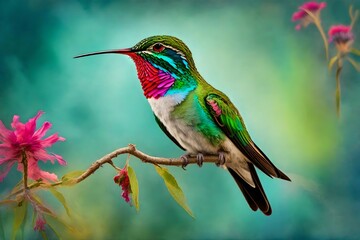 Fototapeta premium hummingbird on a branch