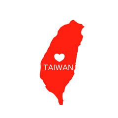 台湾とハート