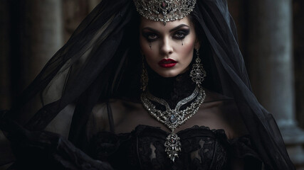 Shadow's Embrace The Enigmatic Allure of the Dark Fantasy Siren