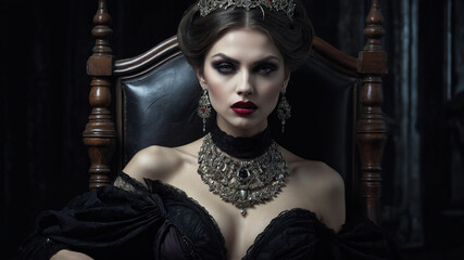 Shadow's Embrace The Enigmatic Allure of the Dark Fantasy Siren