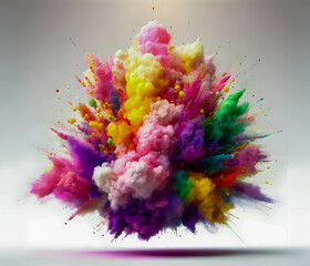 Fototapeta premium Futuristic Abstract Background - Technology Particles in Flux