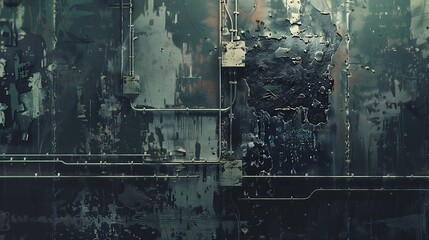 Grunge Tech background wall system 