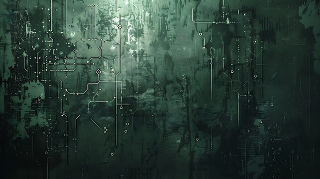 Grunge Tech background gray motherboard system