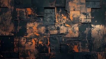 Grunge Tech background square shape futuristic abstract