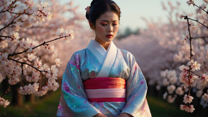 Whispers of the Cosmos Enigma of the Iridescent Slime Enchantress