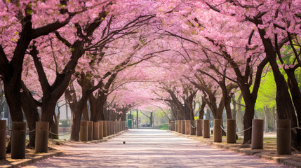 spring in the park.