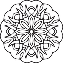 Beautiful mandala art, vector mandala design