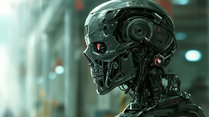 Photography of Futuristic Military Robot Warframe