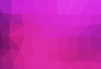 Light Pink vector blurry triangle pattern.